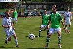 Fortuna Divize A – 29. kolo: FK Slavoj Český Krumlov (zelené dresy) – FC Viktoria Mariánské Lázně 1:1 (0:0) na penalty 4:5.