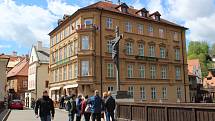 Český Krumlov o prvním májovém víkendu.