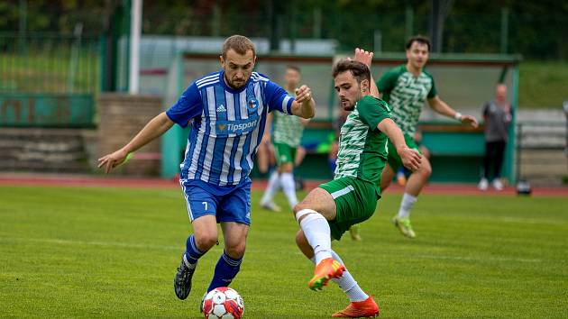 Fotbalová divize: Český Krumlov - Hořovice 0:1 (0:0).