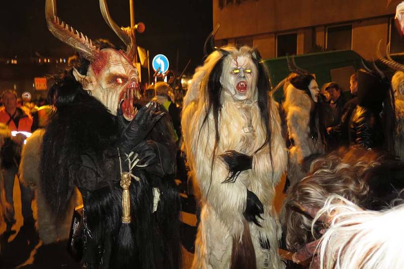 Krampus show v Kaplici 2016. 