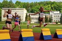 V sobotu 7. července pět desítek nejmenších vyznavačů atletiky poměří síly při disciplínách Dětského pětiboje (na snímku z loňského ročníku běh přes nízké překážky).