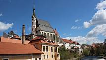 Český Krumlov o prvním májovém víkendu.