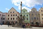 Český Krumlov o prvním májovém víkendu.