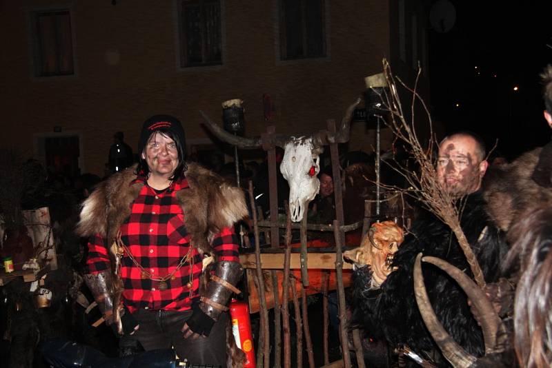 Krampus show v Kaplici 2016. 