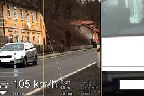 Řidič oktávky si to Českým Krumlovem, ještě v obci, svištěl rychlostí 105 km/h. Vyfotila ho u toho dopravní policie.