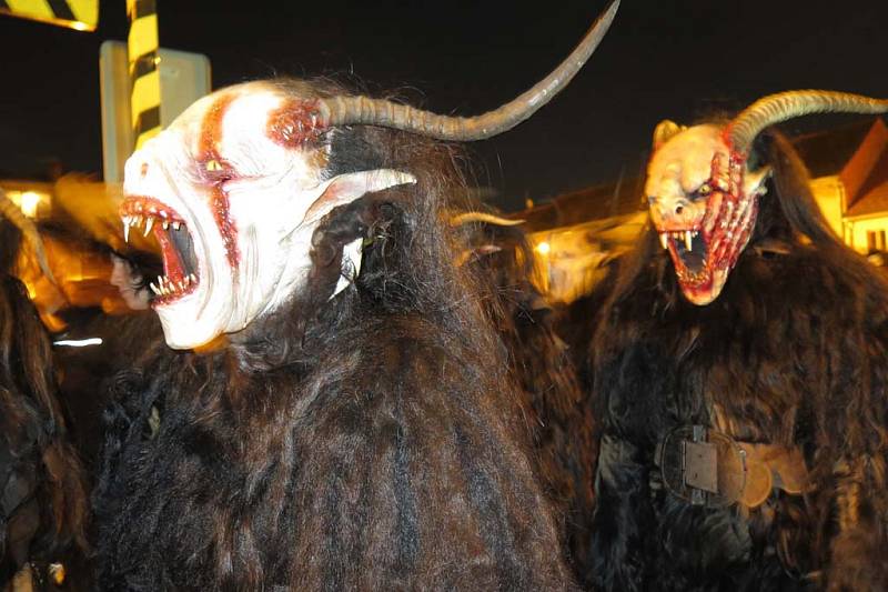 Krampus show v Kaplici 2016. 