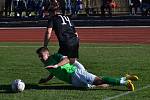 Ondrášovka KP muži – 20. kolo: FK Slavoj Český Krumlov (zelené dresy) – TJ Malše Roudné 4:4 (1:3).