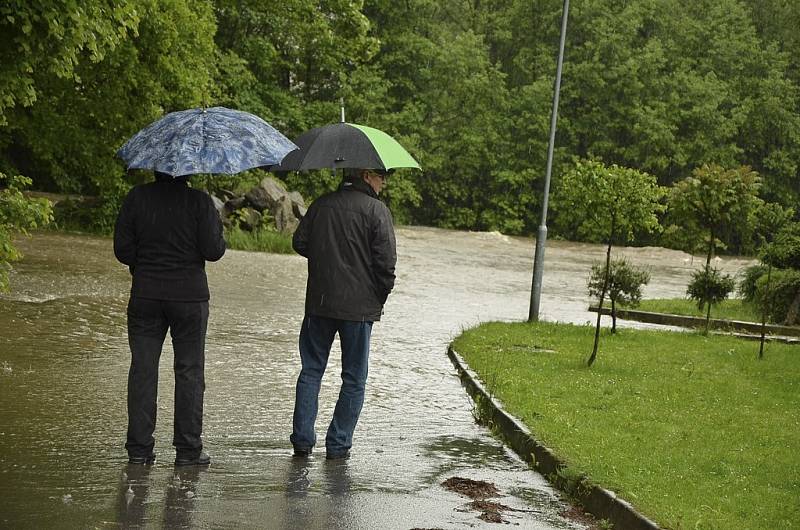 Záplavy v Kaplici.