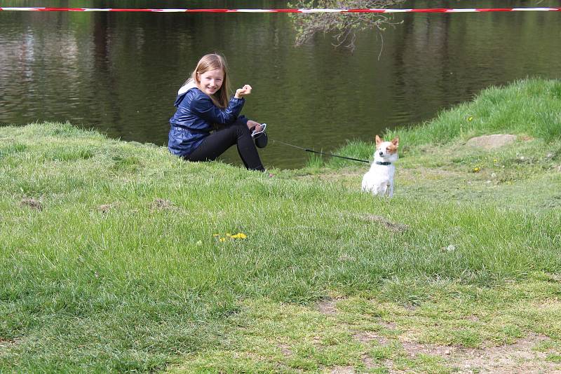 Závody v horských kolech Orelské kolečko se konaly o sváteční středě, 8. května 2019, v kempu Nové Spolí v Českém Krumlově.