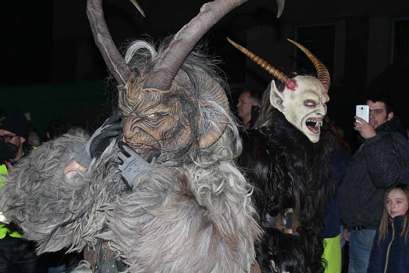 Krampus show v Kaplici 2016.