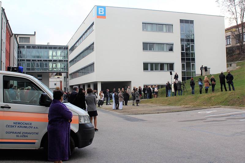 Slavnostní otevření nového pavilonu B českokrumlovské nemocnice v roce 2018. 