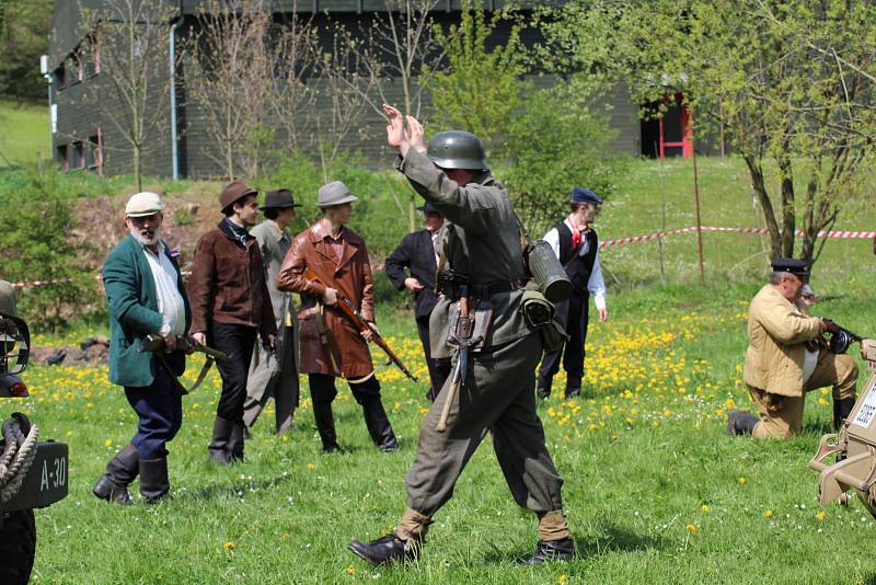 Bitva v Českém Krumlově na konci války.