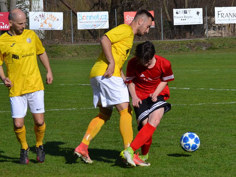 I.A třída (skupina A) – 15. kolo: SK Větřní (červené dresy) – SK Lhenice 1:3 (0:3).