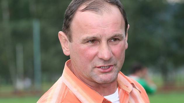 Předseda a trenér FK Spartak Kaplice Jaroslav Křiva.