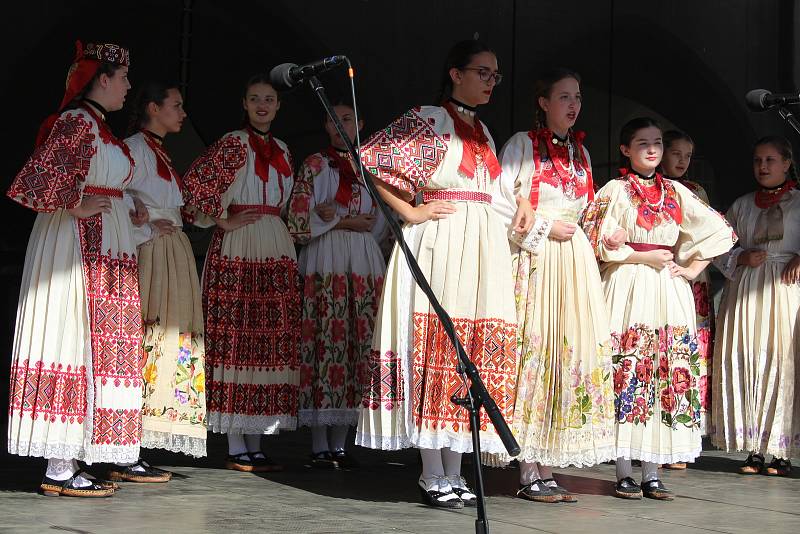 Vystoupení chorvatského souboru Kulturno umjetničko društvo "Ivančice".