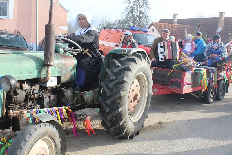 Plešovičtí žili v sobotu masopustem spojeným se zabijačkou.