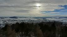 Rozhledna na Dobré vodě (862 m n. m.) v Horní Plané.