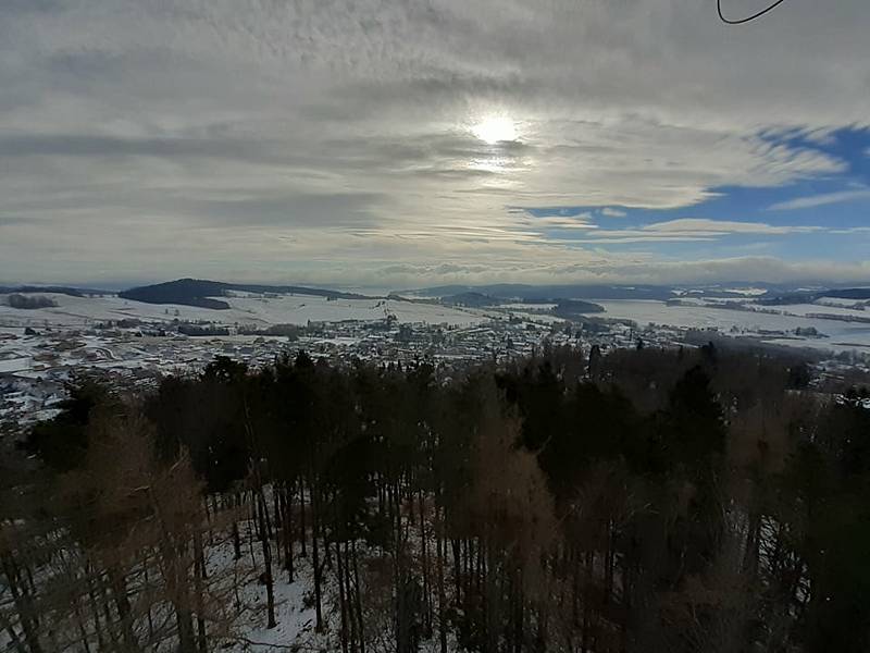 Rozhledna na Dobré vodě (862 m n. m.) v Horní Plané.