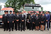 Slavnostní průvod zahájil oslavy výročí 150 let Sboru dobrovolných hasičů v Horní Plané.