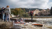 Start soutěžních kategorií z Rožmberka nad Vltavou