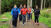 Přátelský pochod Nordic Walking v Benešově nad Černou.