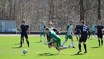 Fotbalová divize: Slavoj Český Krumlov - Tochovice 4:3 (2:1).