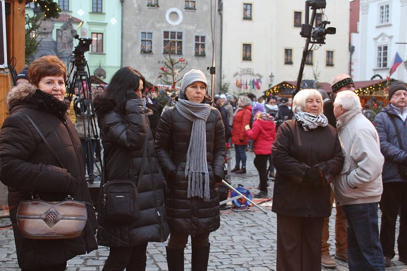 Zahájení adventního trhu v Českém Krumlově.