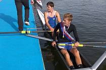 Úspěšní přerovští dorostenečtí veslaři Tomáš Gajdušek a Martin Sedlák.