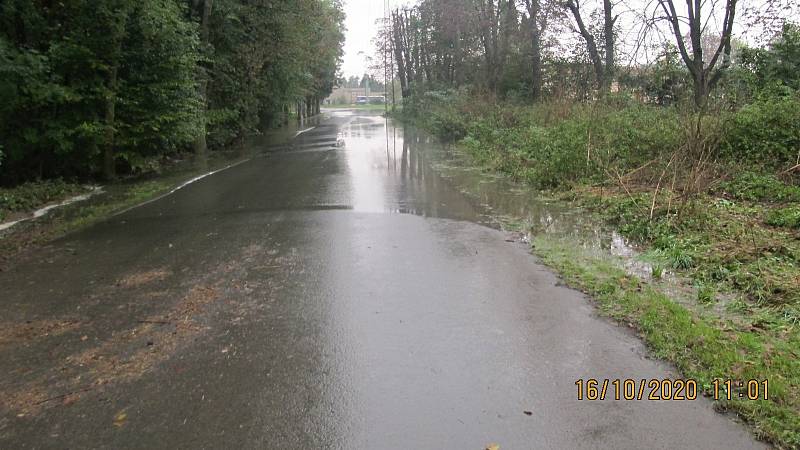 Kojetín 16.10. 2020. Záplavy pomalu ustupují