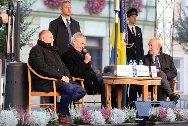 Prezident Miloš Zeman v Přerově