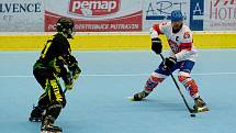 Inline hokejisté České republiky proti Austrálii na MS v inline hokeji kategorie Masters v Přerově.