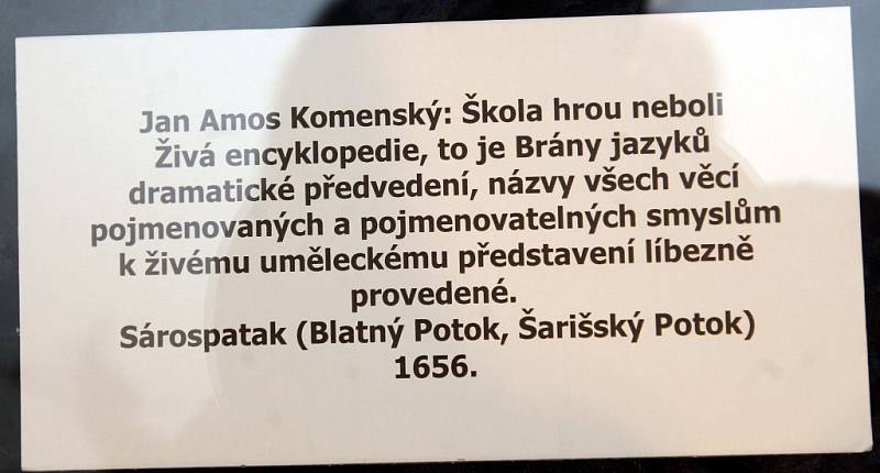 Exkluzivní prezentace prvního vydání Komenského tisku Schola Ludus z roku 1556 v přerov­ském muzeu