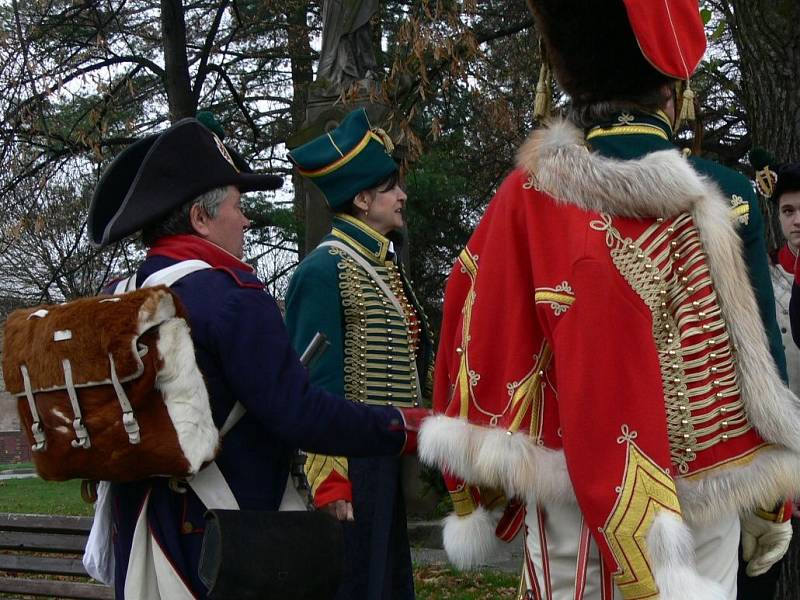 Tradiční pochod napoleonistů v Dřevohosticích