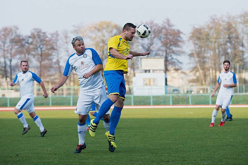 Fotbalové derby mezi domácím Přerovem a Kozlovicemi ovládla 2:1 Viktorka. Foto: Deník/Jan Pořízek