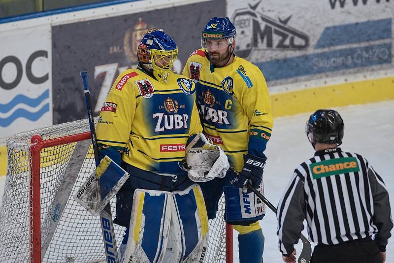 37. kolo hokejové Chance ligy: HC Zubr Přerov - HC Dukla Jihlava 2:1sn. Michal Postava