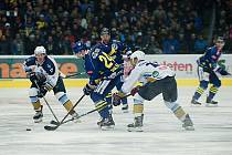 Třetí utkání čtvrtfinále play-off hokejové Chance ligy mezi Přerovem a Kladnem.