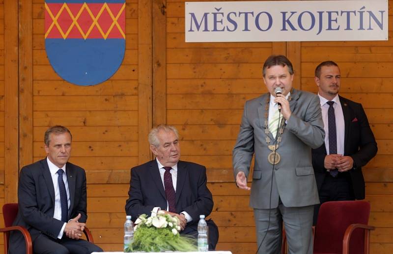 Prezident Miloš Zeman na návštěvě Kojetína