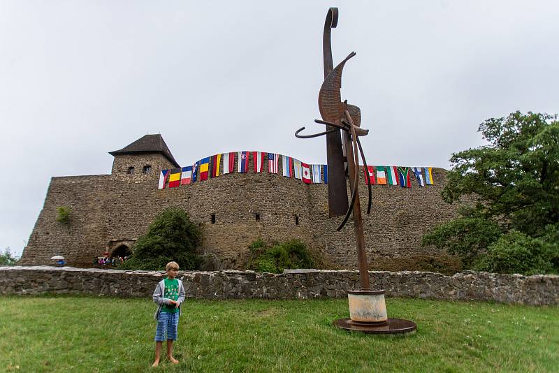 Hrad Helfštýn přivítal umělecké kováře v rámci festivalu Hefaiston, 27. srpna 2022, Týn nad Bečvou.