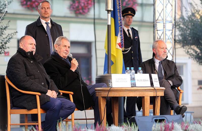 Prezident Miloš Zeman v Přerově