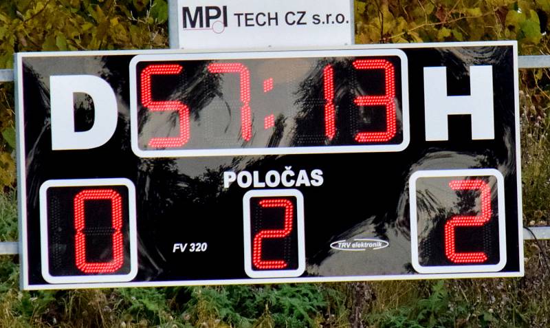 Fotbalisté Šternberka (ve žlutém) vyhráli v Brodku u Přerova 2:1.