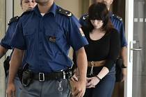 Alena G., odsouzená za vraždu tříleté dcery, u krajského soudu v Olomouci, 31. 8. 2020