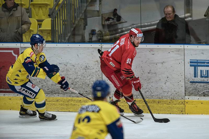 Hokejisté Přerova proti Frýdku-Místku (1:3).