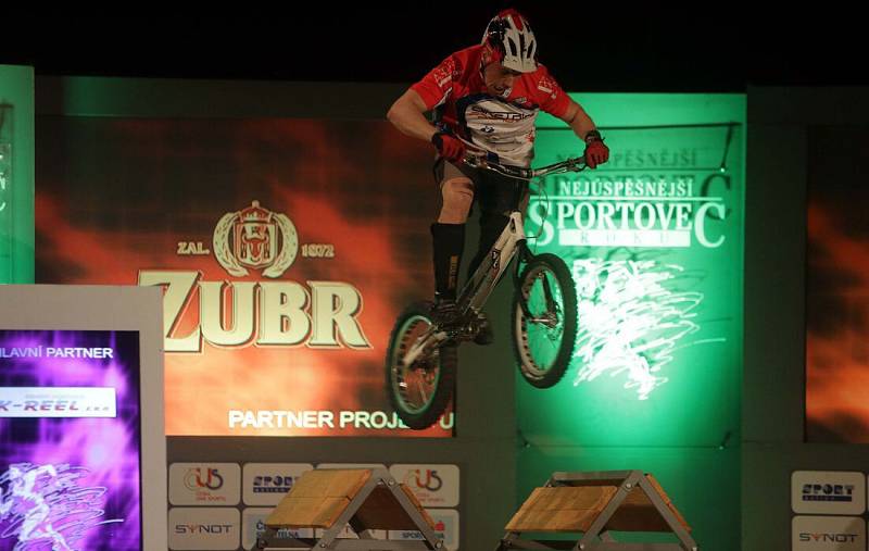 Biketrialista Pavel Procházka. Vyhlášení Nejúspěšnějšího sportovce roku 2015 v Přerově