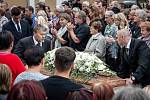 The funeral of the singer Pavel Nowak in the Church of St. Lavrine in Přerov on September 12, 2022