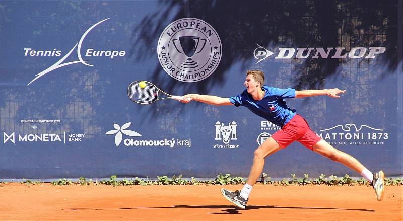 Tenisové mistrovství Evropy juniorů do 16 let v Přerově. Filip Hanzelín