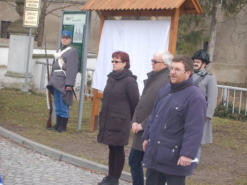 Slavnostní otevření válečné naučné stezky v Tovačově