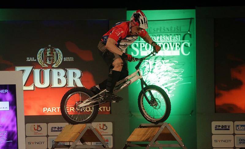 Biketrialista Pavel Procházka. Vyhlášení Nejúspěšnějšího sportovce roku 2015 v Přerově