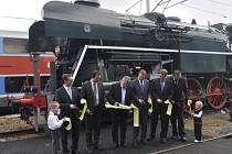 Parní lokomotiva Rosnička v Přerově
