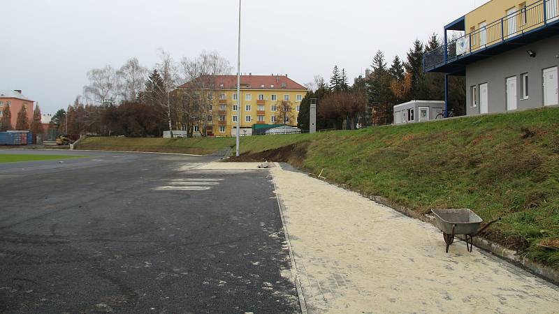 Rekonstrukce areálu SK Přerov v Alšově ulici.