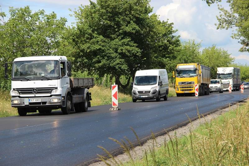 Oprava silnice mezi Přerovem a Olomoucí